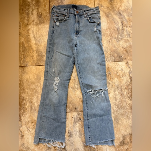 MOTHER Insider Crop Step Fray Jeans In Chatterbox Women’s Size 26 - Picture 2 of 16
